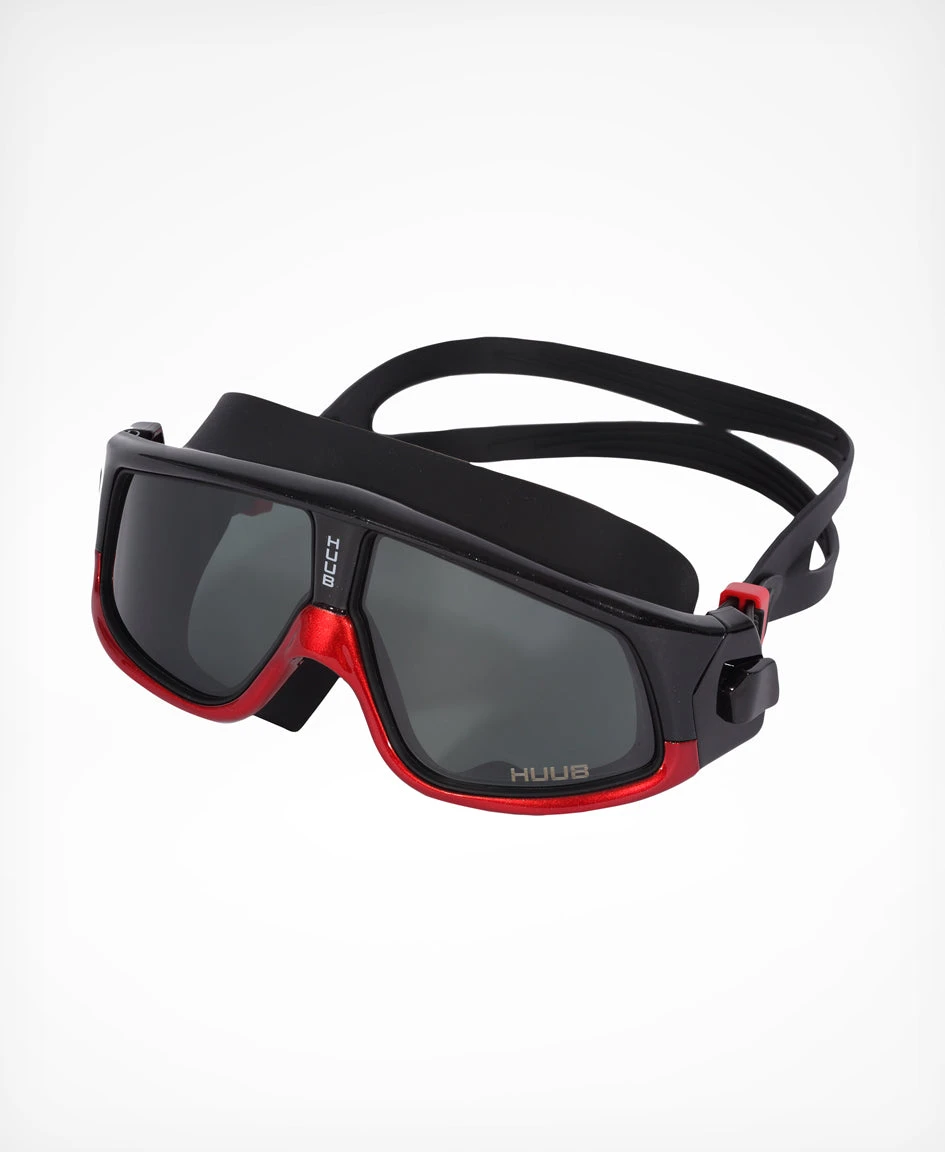 Ryft Open Water Swim Mask Black / Red - Dark Smoke Lens 4 Ryft Open Water Swim Mask Black / Red - Dark Smoke Lens - Image 2