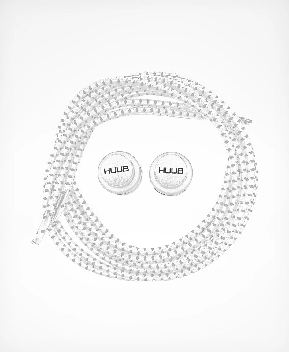 HUUB Elastic Laces With Locks - White 3 HUUB Elastic Laces With Locks - White