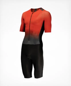 TC Performance Tri Suit Black/Red - Men's -Athlete Outfit Collective Tri Suit Mens Red Angle