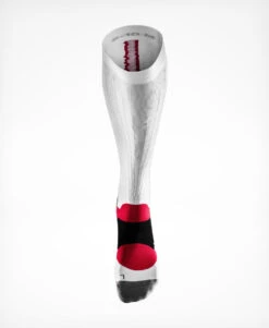 Compression Race Sock - White 7 Compression Race Sock - White -Athlete Outfit Compression Race Sock White Front