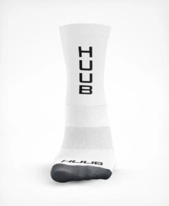 HUUB Cycling Sock - White 7 HUUB Cycling Sock - White -Athlete Outfit HUUB Cycle Sock White Front
