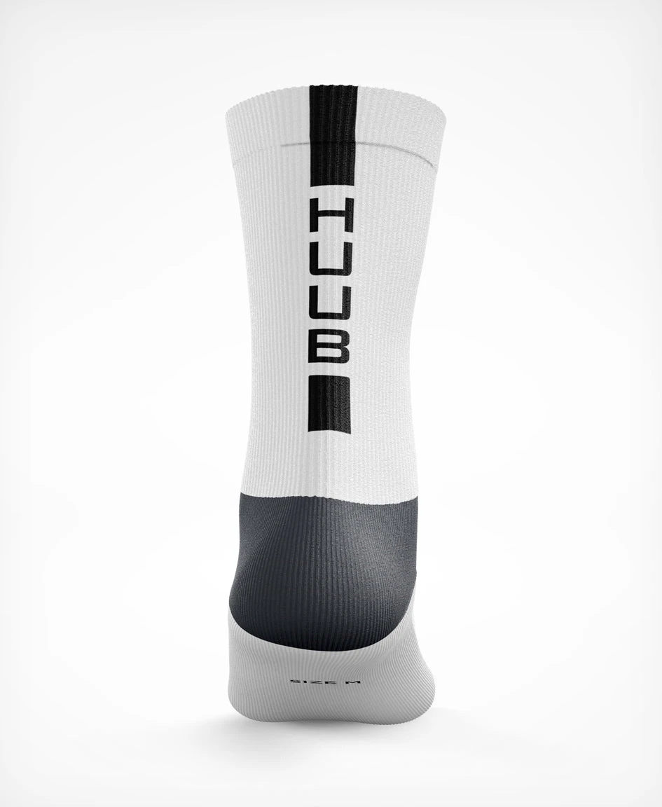 HUUB Cycling Sock - White 4 HUUB Cycling Sock - White - Image 2