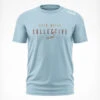Open Water Collective T-Shirt - Sky Blue -Athlete Outfit HUUB OWC T Shirt Sky Blue Front Studio Background