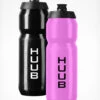 Water Bottle 750ml 2 Water Bottle 750ml -Athlete Outfit HUUB Pink Water Bottle Product Imagery Duo F