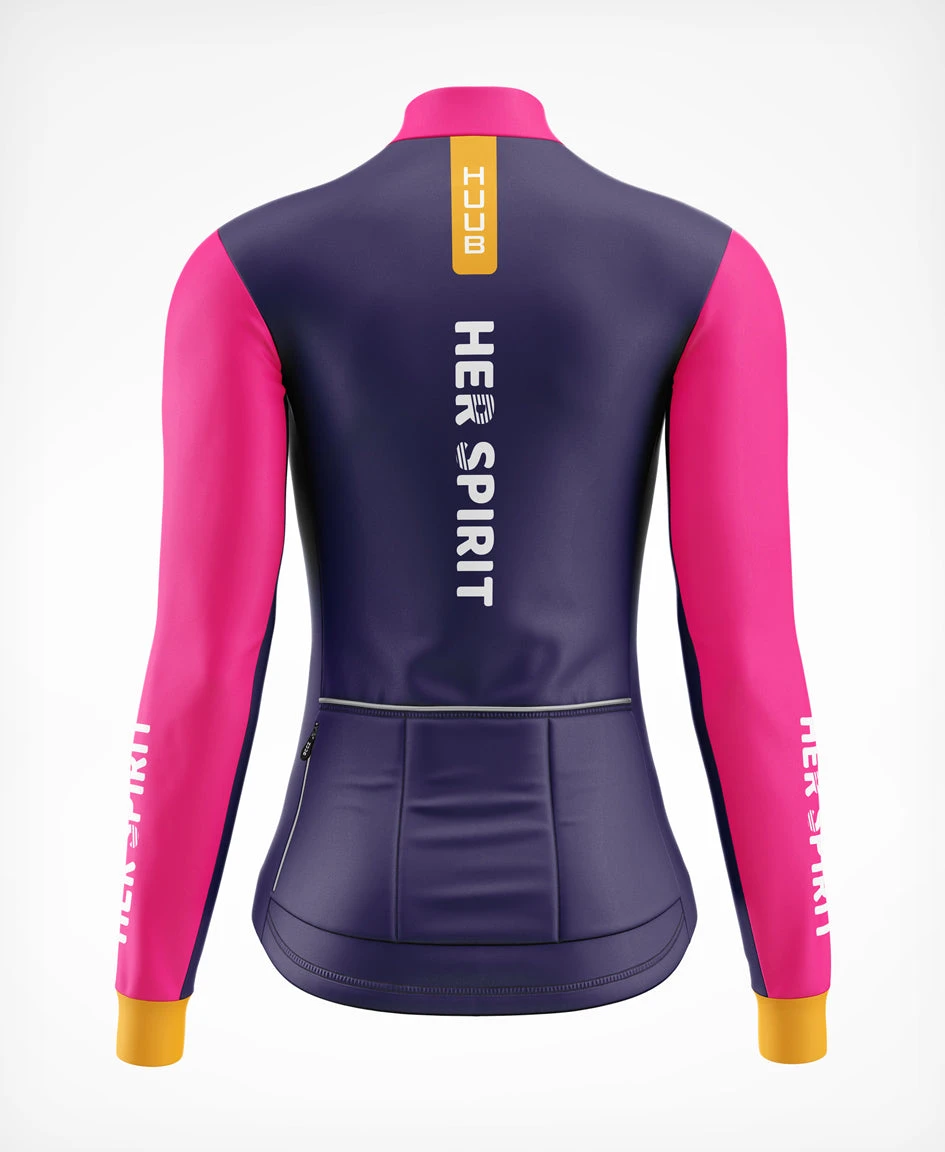 Her Spirit Thermal Long Sleeve Jersey Patchwork - Women's 4 Her Spirit Thermal Long Sleeve Jersey Patchwork - Women's - Image 2
