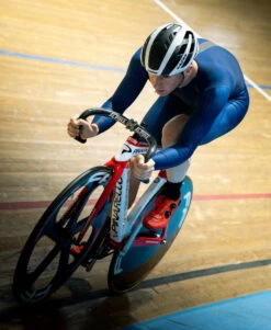 JK9 - Aero Track Speed Suit - Midnight Blue -Athlete Outfit JK9 AeroTrackSpeedSuit LifestyleImagery02