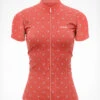 La Fleur Short Sleeve Jersey Coral Flowers - Women's