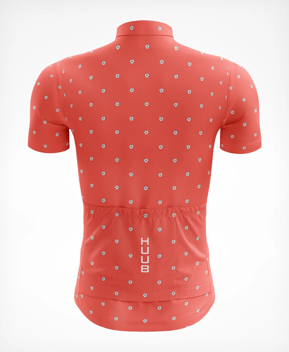 La Fleur Short Sleeve Jersey Coral Flowers - Women's 4 La Fleur Short Sleeve Jersey Coral Flowers - Women's - Image 2