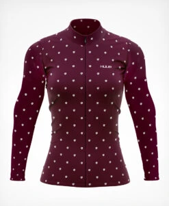 La Fleur Thermal Long Sleeve Jersey Grape Flowers - Women's