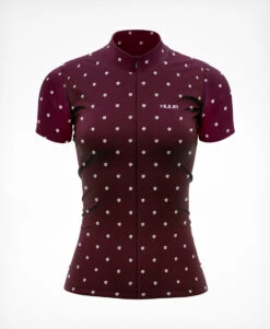 La Fleur Short Sleeve Jersey Grape Flowers - Women's