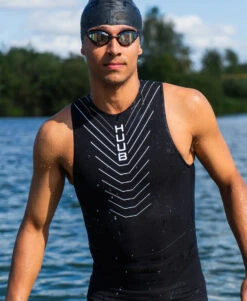 Pinnacle Swimskin 2024 - Men's -Athlete Outfit PinnacleSwimSkin2024 ProductImagery M Lifestlye1