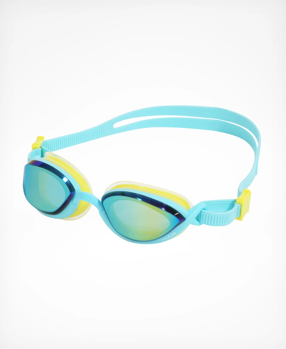 Pinnacle Air Seal Swim Goggle - Aqua/Fluo Yellow 4 Pinnacle Air Seal Swim Goggle - Aqua/Fluo Yellow - Image 2
