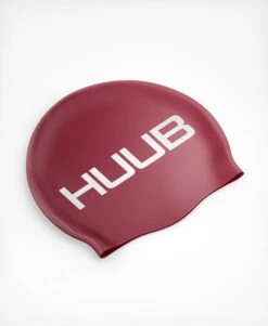 Silicone Swim Cap -Athlete Outfit Red HUUB Silicone Swim Cap Flat Lay 45