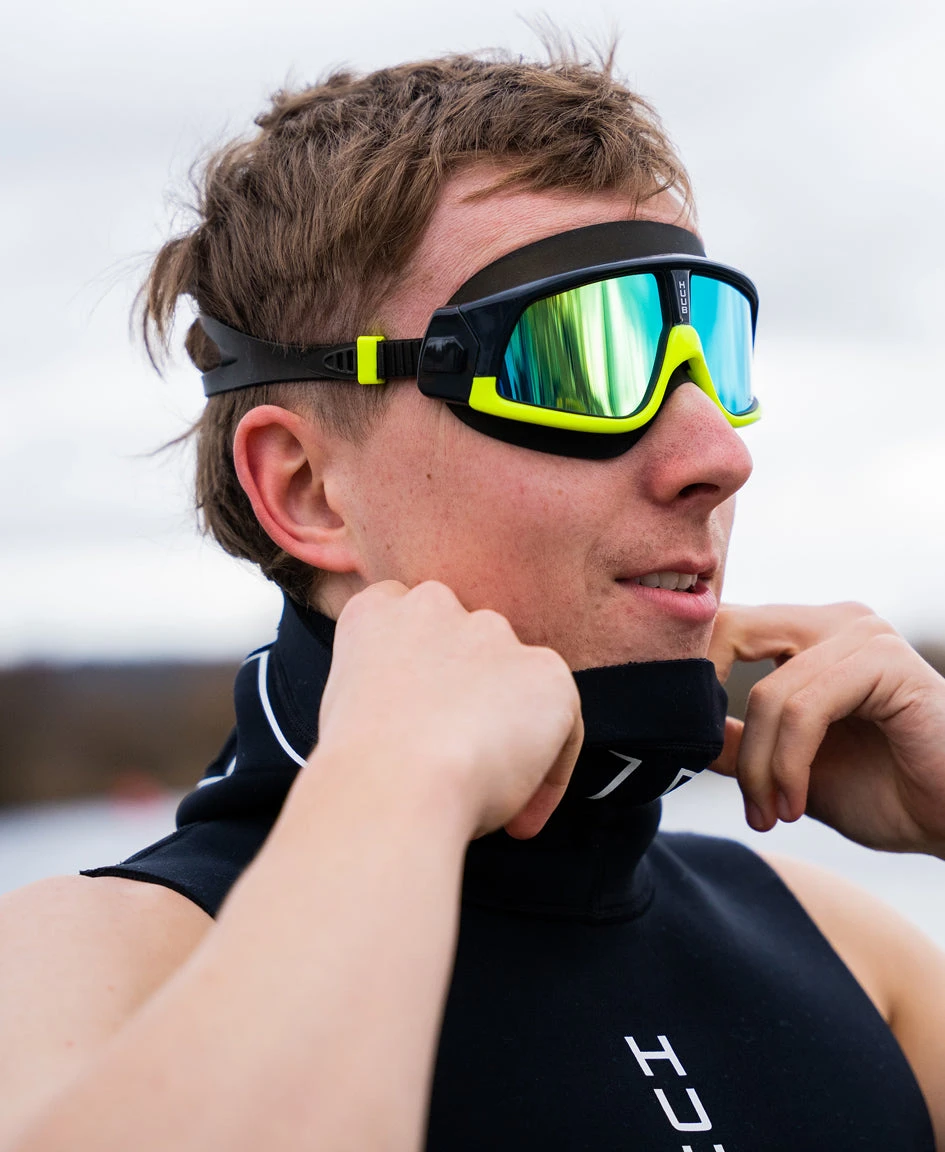 Ryft Open Water Swim Mask Met Black / Yellow - Polarised Gold 6 Ryft Open Water Swim Mask Met Black / Yellow - Polarised Gold - Image 4