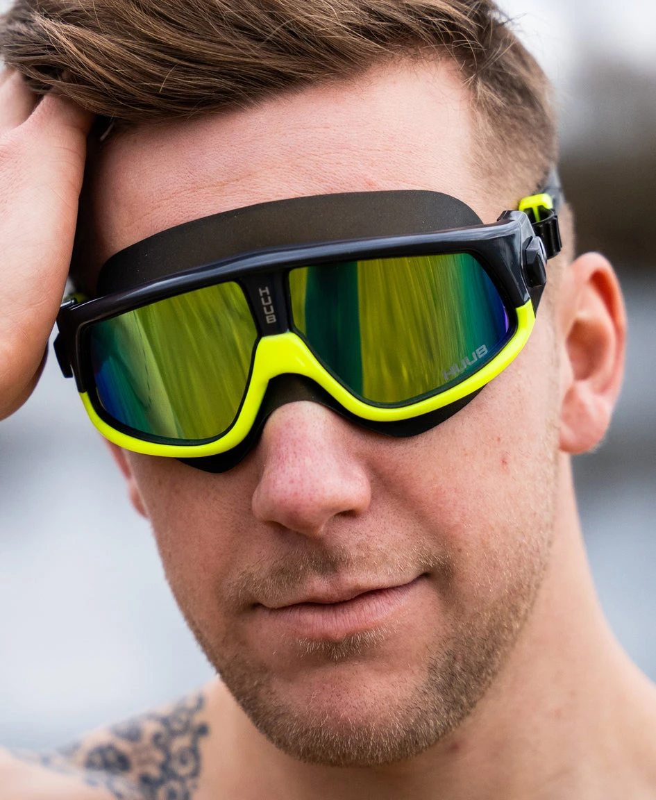 Ryft Open Water Swim Mask Met Black / Yellow - Polarised Gold 8 Ryft Open Water Swim Mask Met Black / Yellow - Polarised Gold - Image 6