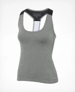 Tana Training Tank 7 Tana Training Tank -Athlete Outfit TANA Womens Training Tank Grey Front 45