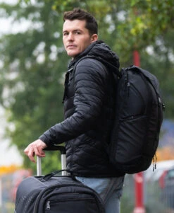 Travel Backpack -Athlete Outfit TravelBackpack ProductImagery Lifestyle4