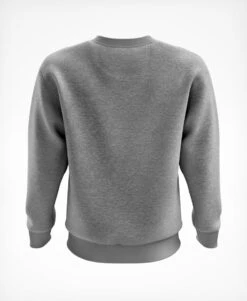 Sweatshirt - Script White -Athlete Outfit White Script Light Grey Marl Sweatshirt Rear