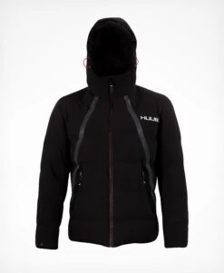 Winter Puffer Jacket- Men's -Athlete Outfit Winter Jacket Product Imagery HoodUp Front Studio