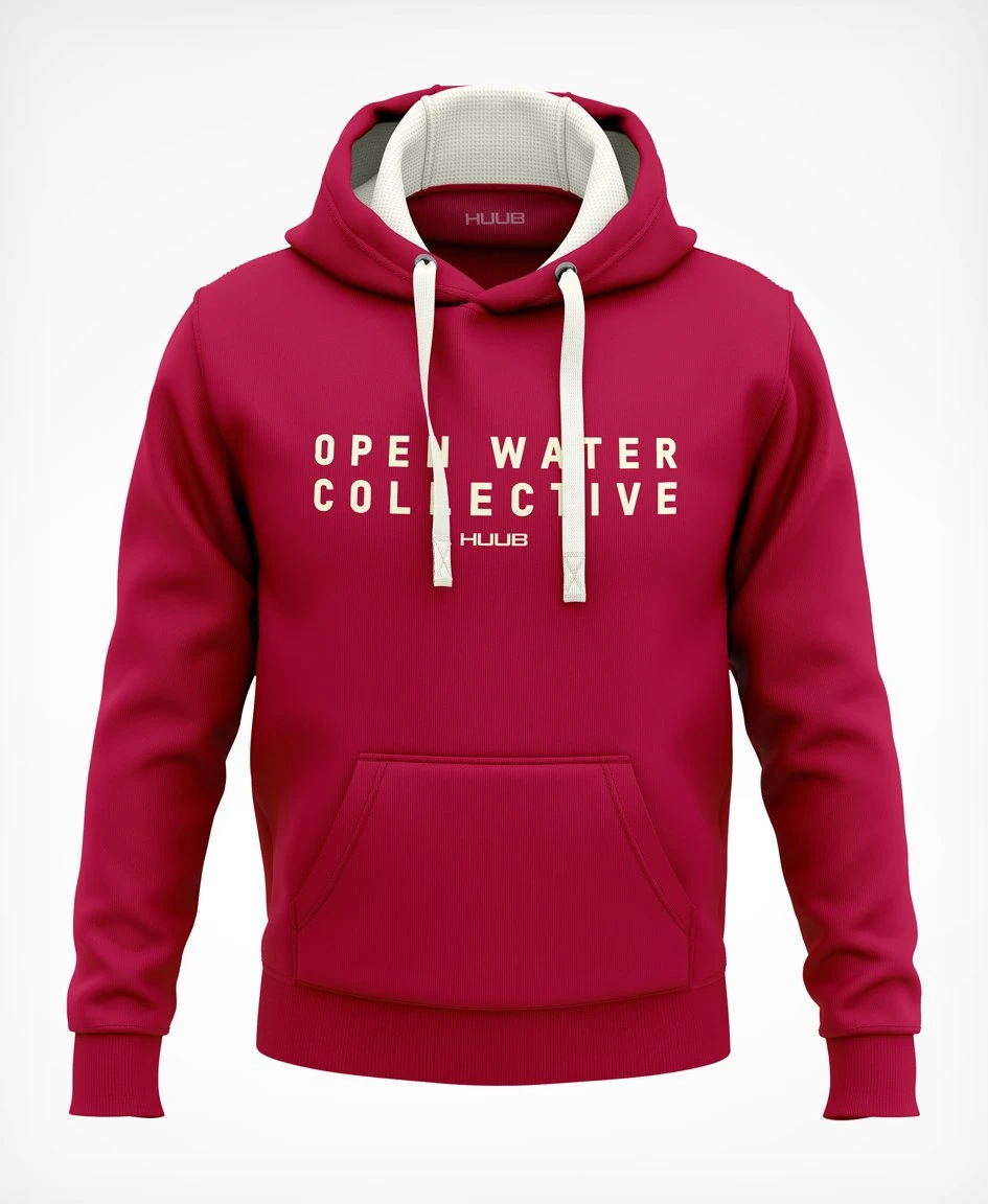Open Water Collective Hoodie - Cranberry 3 Open Water Collective Hoodie - Cranberry